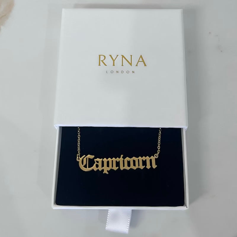 Capricorn Zodiac Necklace