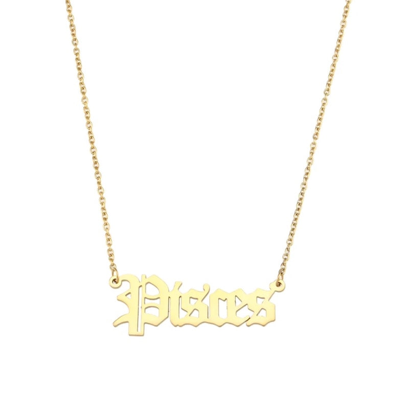 Pisces Zodiac Necklace