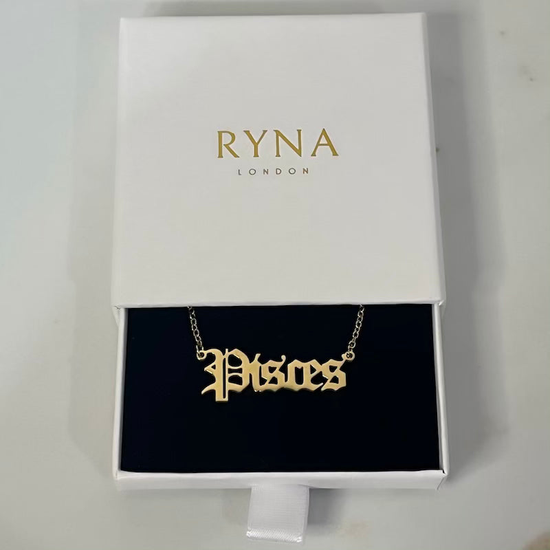 Pisces Zodiac Necklace