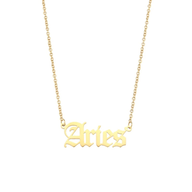 Aries Zodiac Necklace