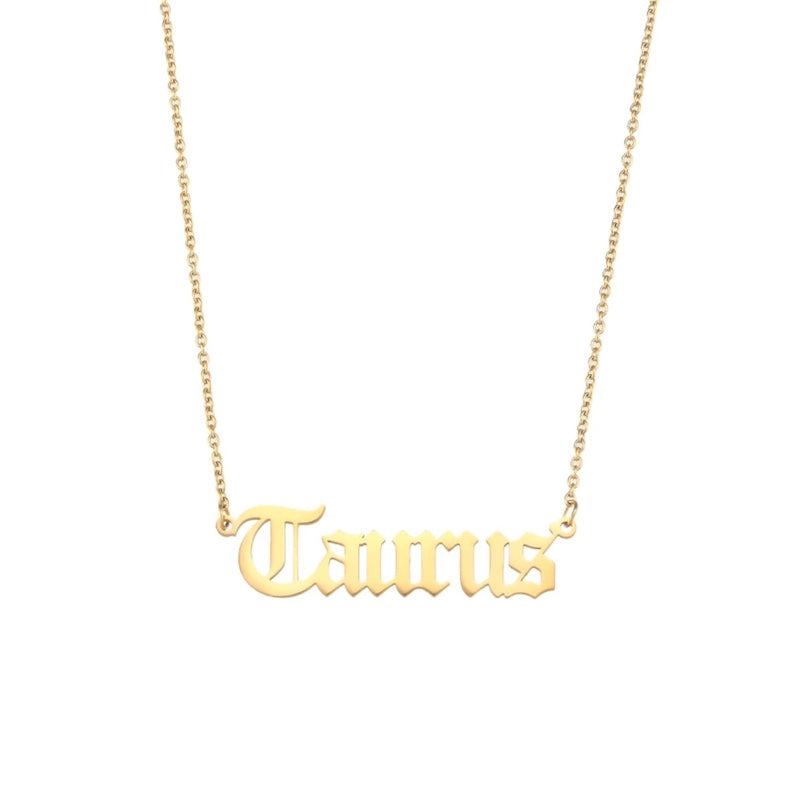 Taurus Zodiac Necklace