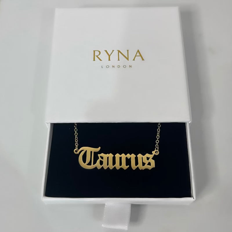 Taurus Zodiac Necklace