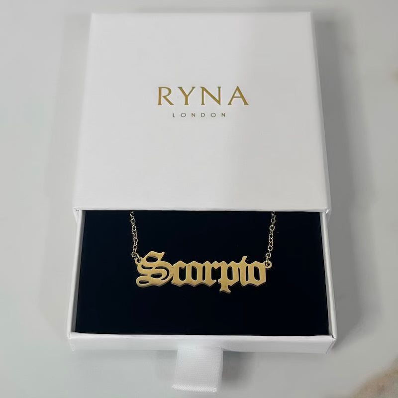 Scorpio Zodiac Necklace